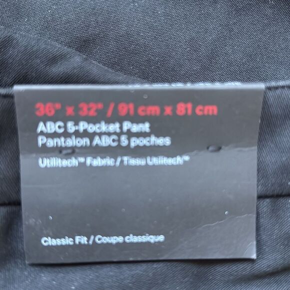 Lululemon ABC Classic-Fit 5 Pocket Pant 32L Utilitech Black Size 36”X32” Nwt - Picture 9 of 9